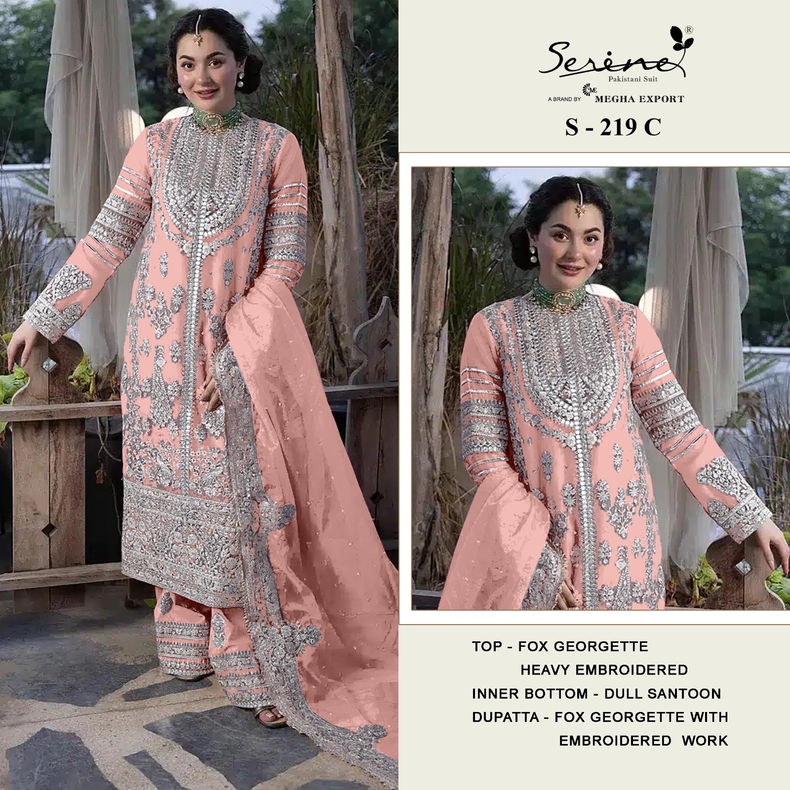 SERINE 219 C D ONLINE HIT DESIGN PAKISTANI SALWAT SUITS