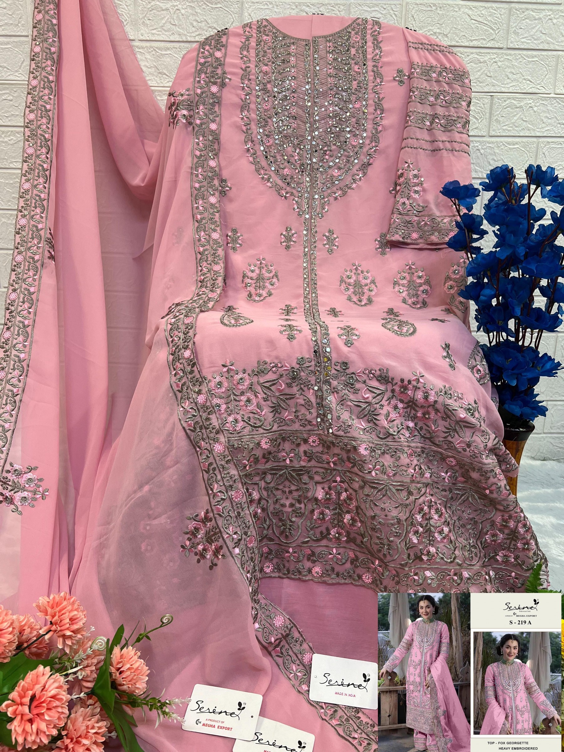SERINE 219 A B HIT DESIGN PAKISTANI SALWAT SUITS