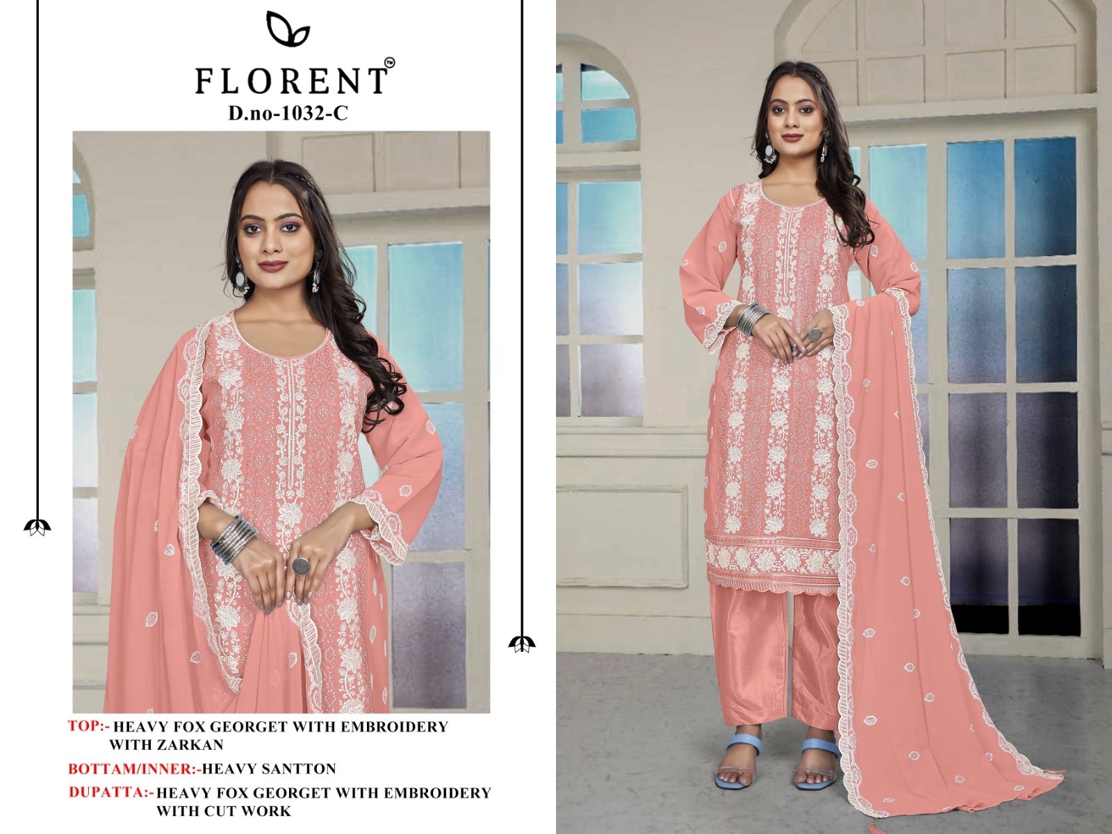 FLORENT 1032 C D SALWAR SUITS FANCY DESIGN ONLINE