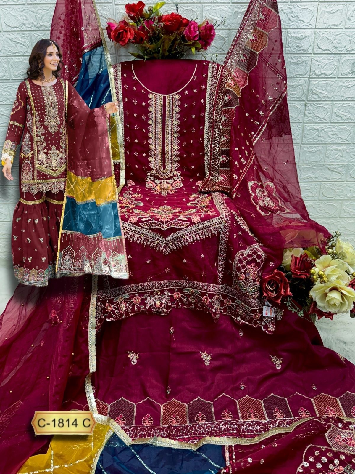 FEPIC ROSEMEEN 1814 B C FANCY DESIGN SALWAR SUITS