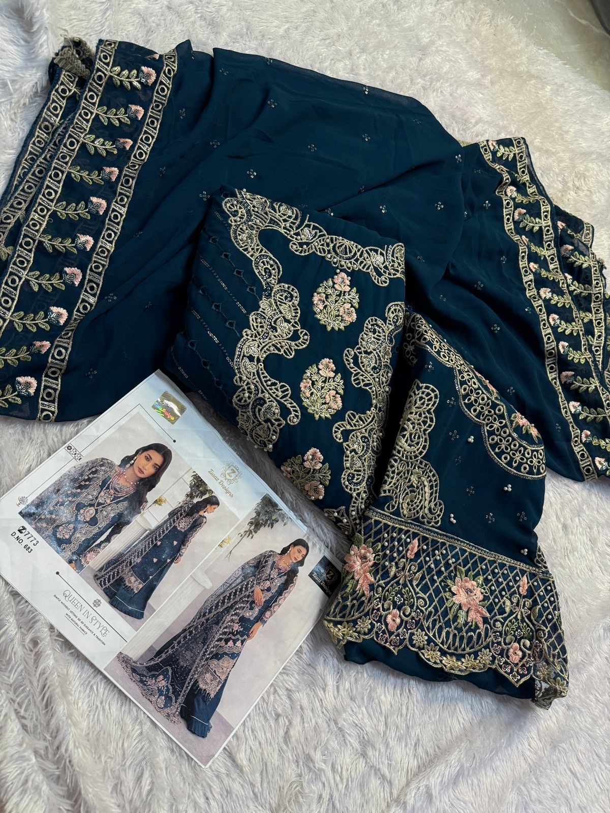 ZIAAZ DESIGNS 683 PARTYWEAR DEALER BUY PAKISTANI SUITS