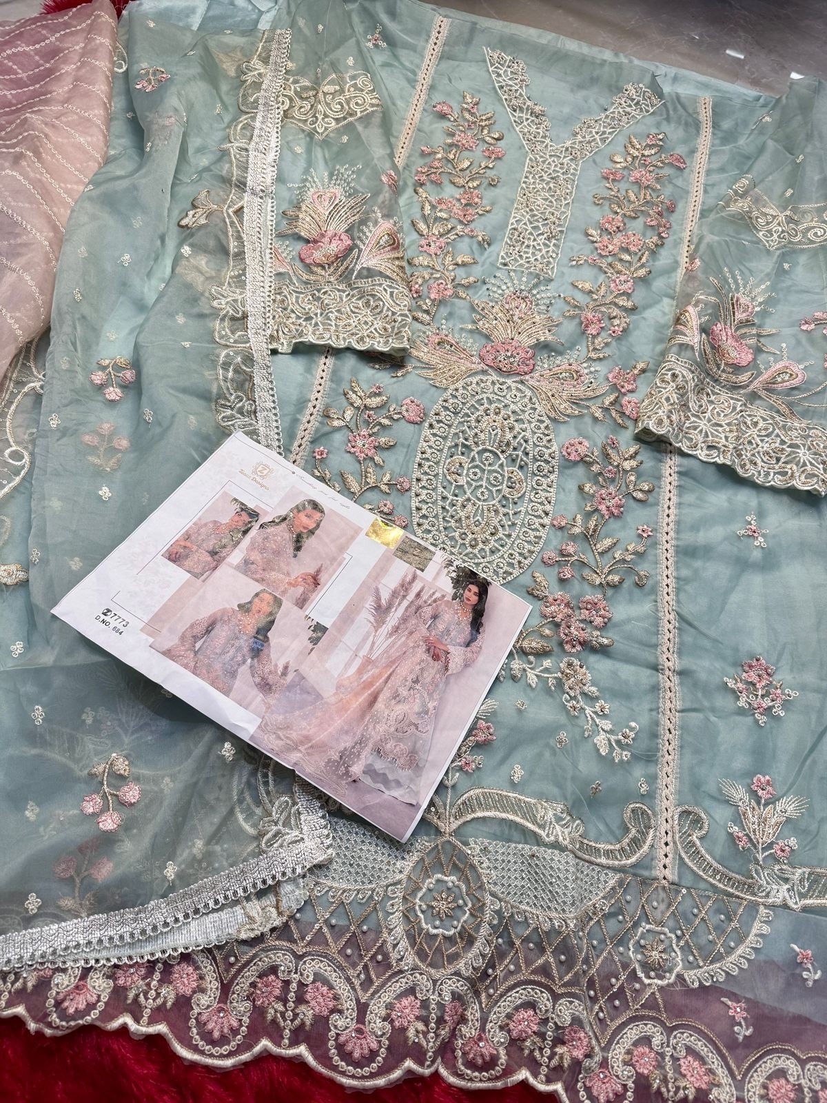 ZIAAZ DESIGNS 684 PAKISTANI SUITS BUY PARTYWEAR 