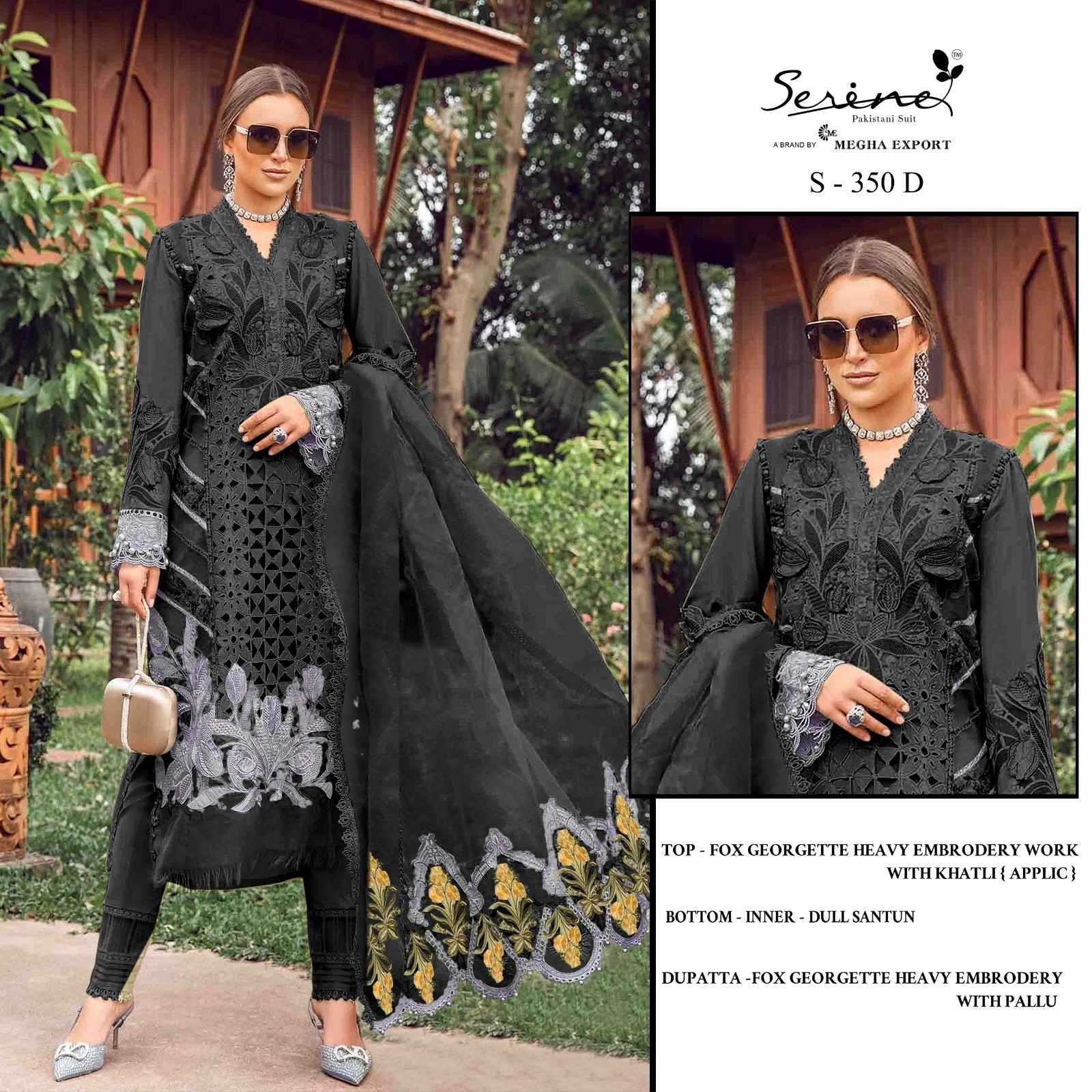 SERINE S 350 ABCD PAKISTANI SUITS BUY DEALER WHOLESALE 