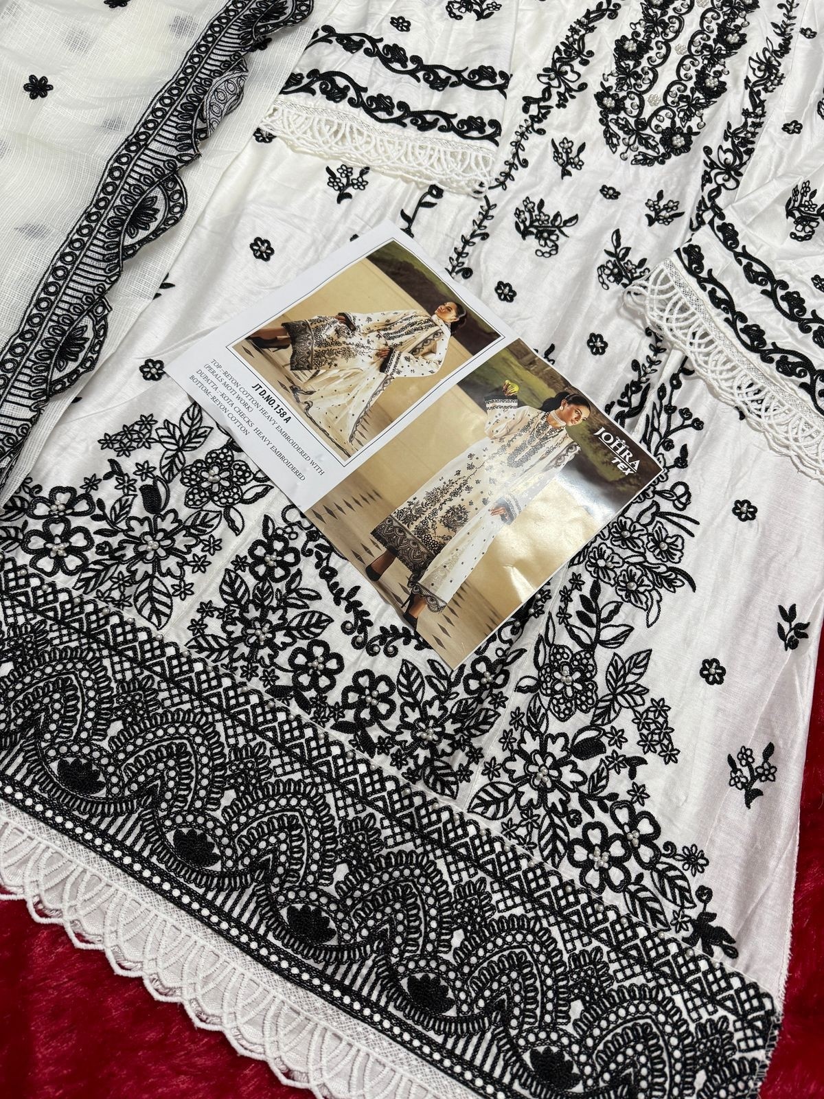 JOHRA TEX JT 158 DEALER WHOLESALE BUY PAKISTANI SUITS
