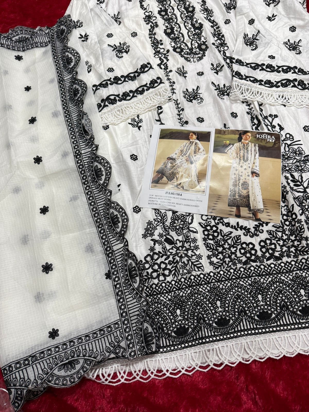 JOHRA TEX JT 158 DEALER WHOLESALE BUY PAKISTANI SUITS