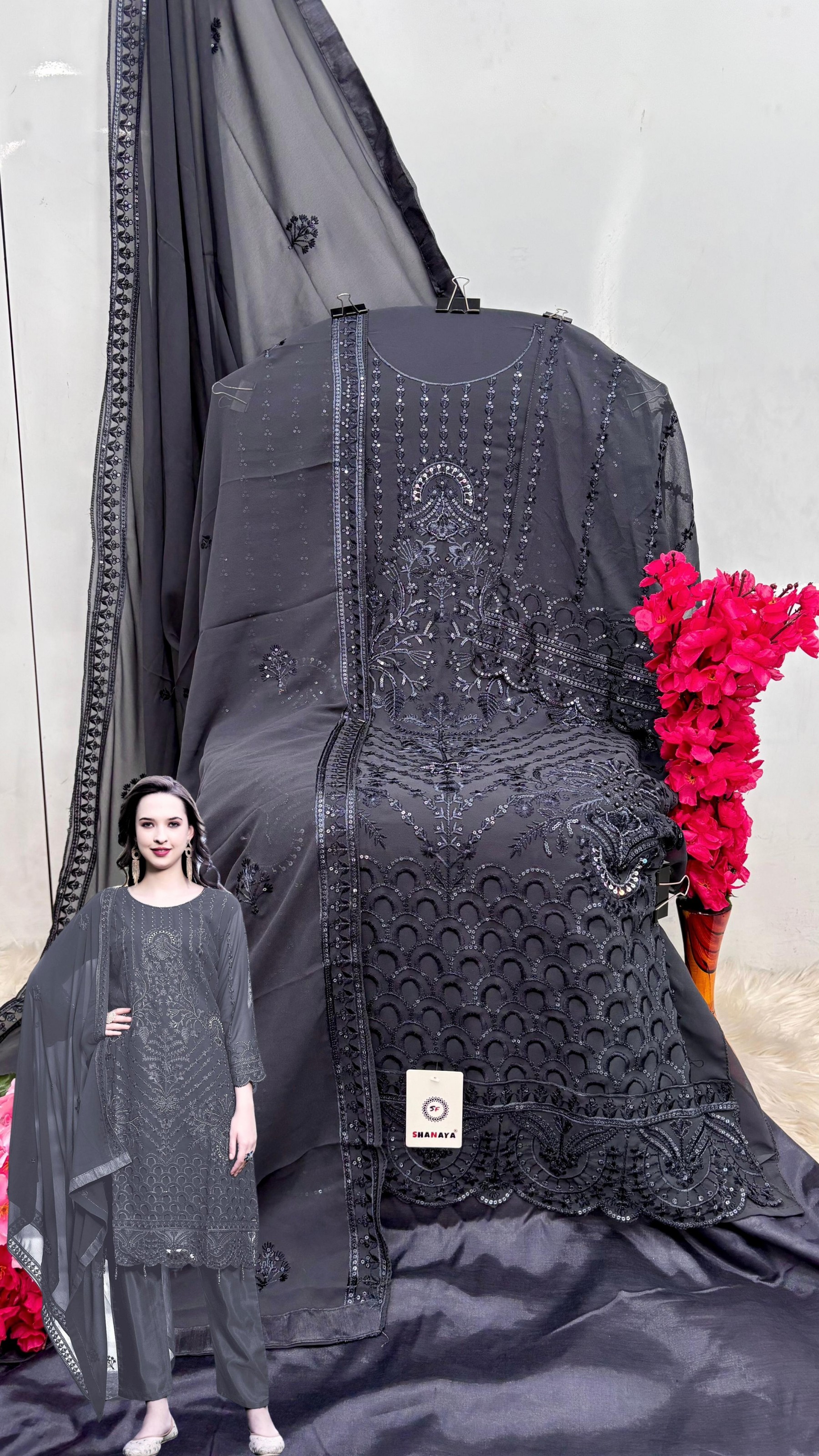 SHANAYA ROSE HAND CRAFT S 202 A B C D DEALER PAKISTANI SUITS BUY ONLINE