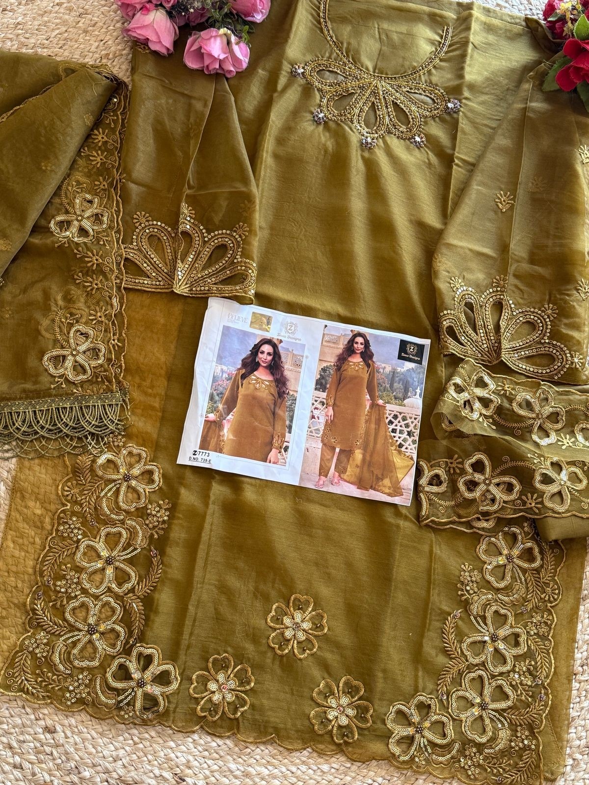 ZIAAZ DESIGNS 739 E ONLINE SHOPPING PAKISTANI SUITS BUY SURAT