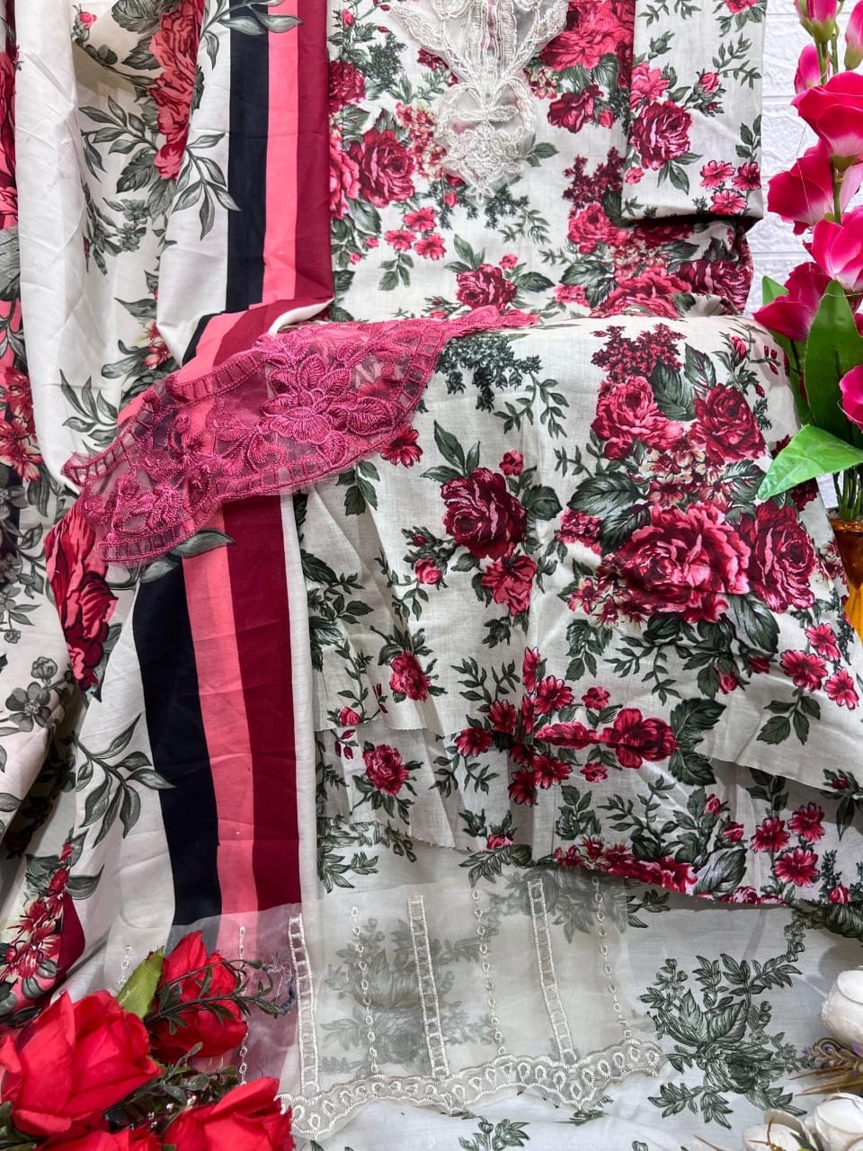 TAJ CREATIONS TAJ 567 COTTON PRINTED PAKISTANI SUITS
