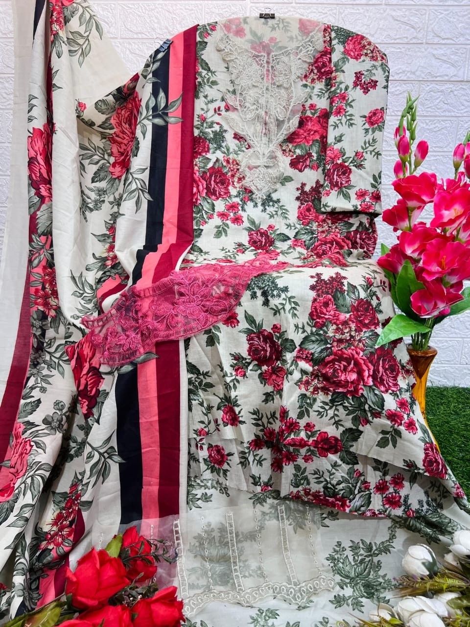 TAJ CREATIONS TAJ 567 COTTON PRINTED PAKISTANI SUITS