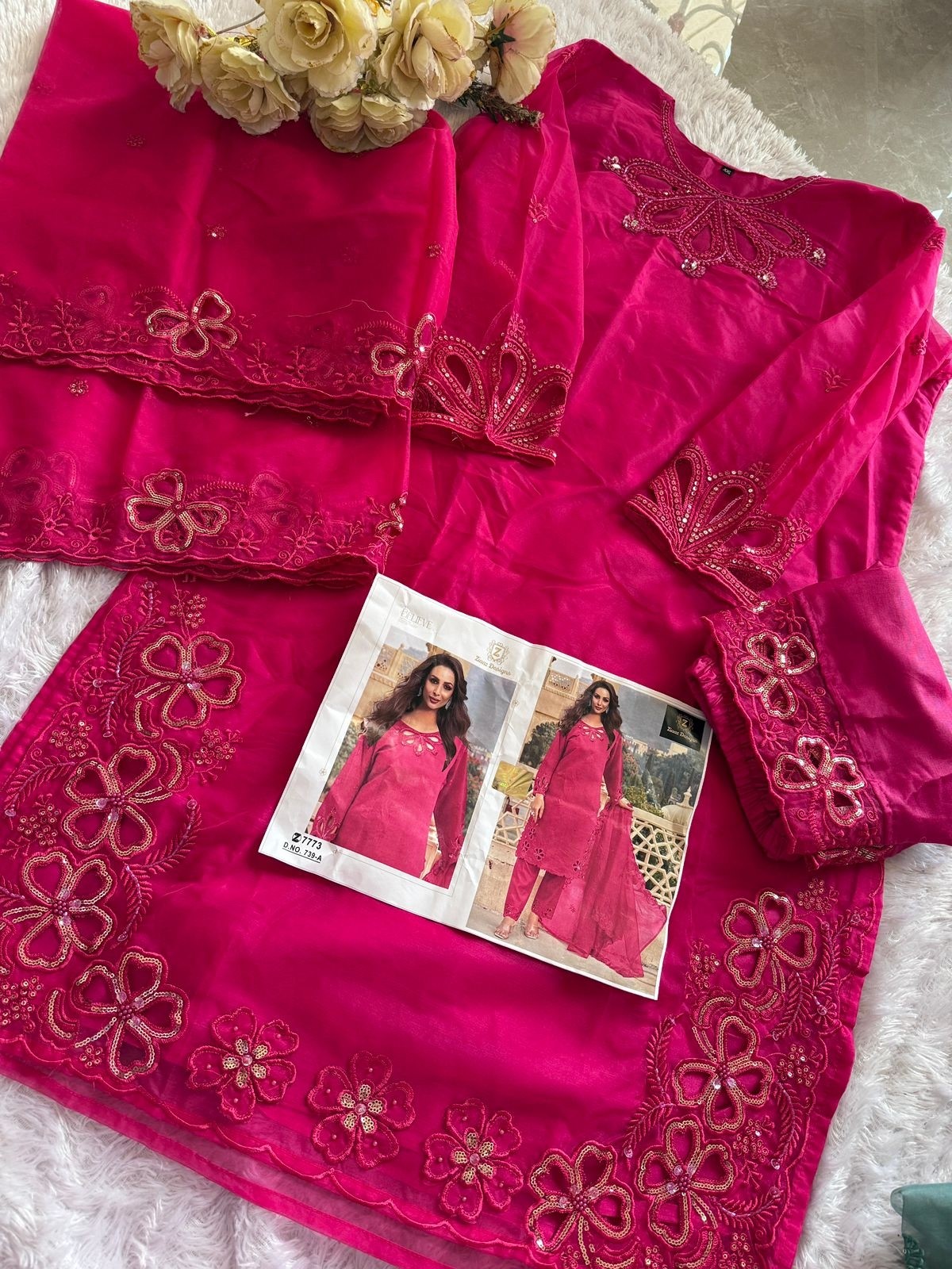 ZIAAZ DESIGNS 739 A ONLINE SHOPPING PAKISTANI SUITS