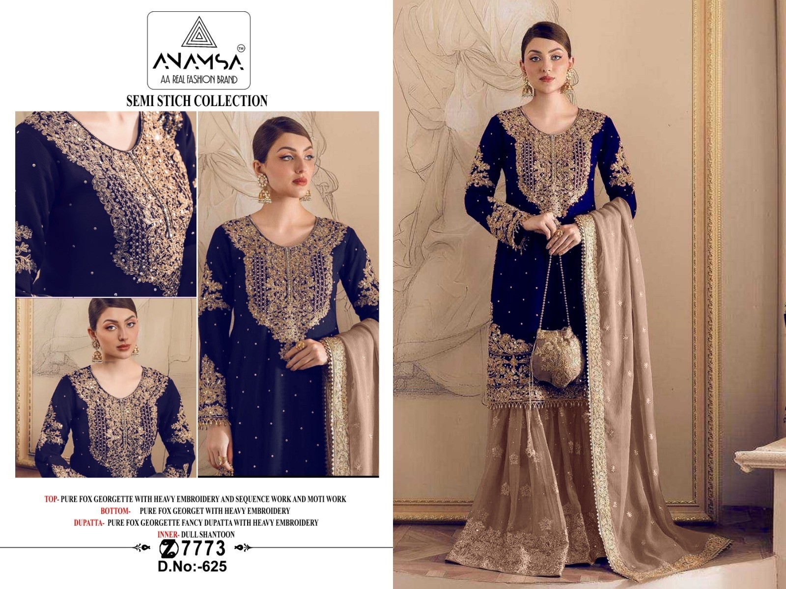 ANAMSA 625 ONLINE BUY PAKISTANI SUITS