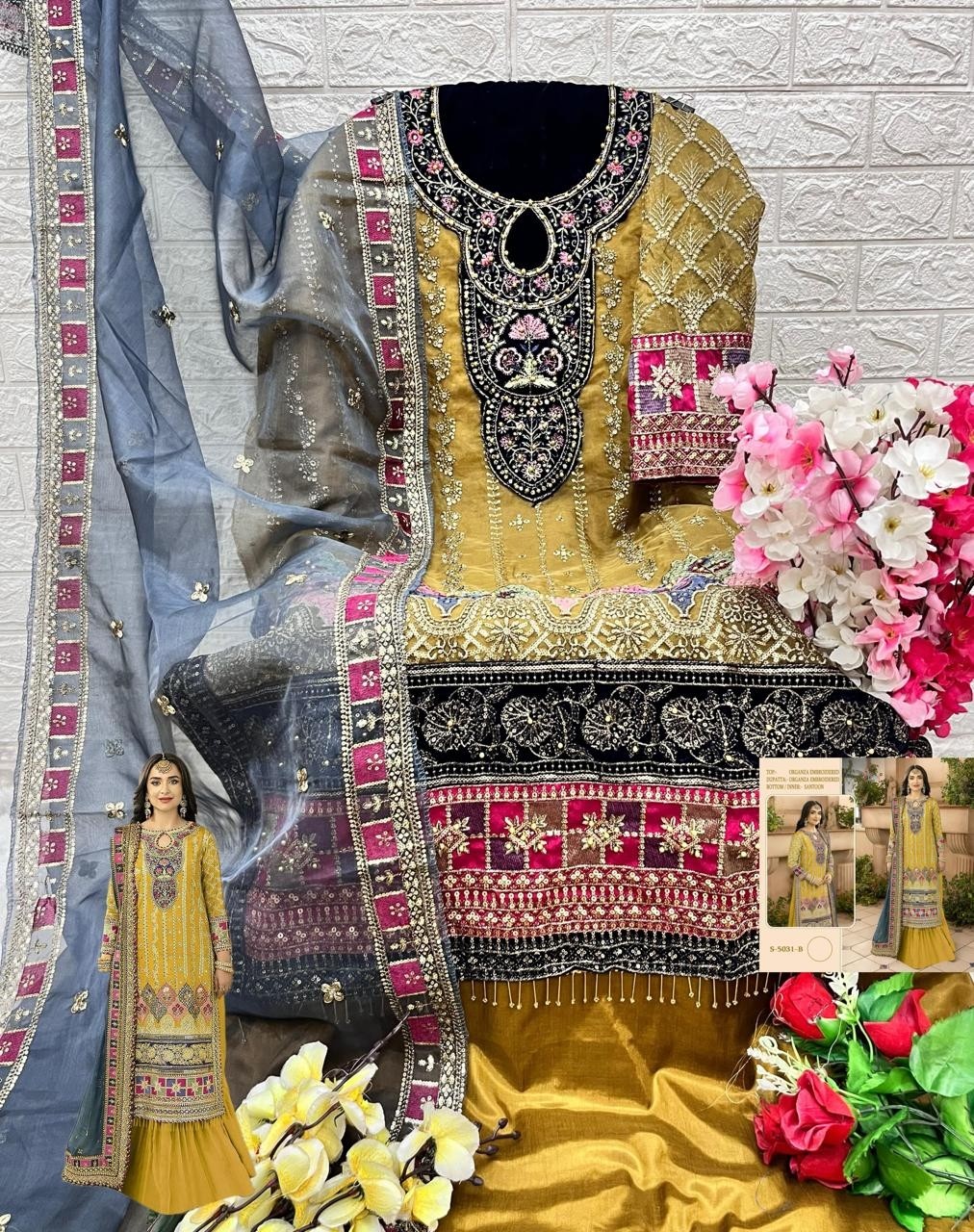 SHREE FABS S 5031 B WHOLESALE PAKISTANI DRESSES BUY SHOPPING