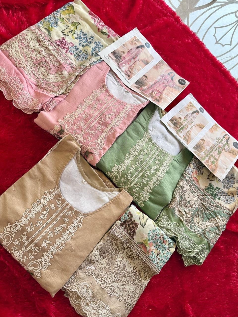 MEHBOOB TEX 1533 A B C PAKISTANI SUITS PURE COTTON