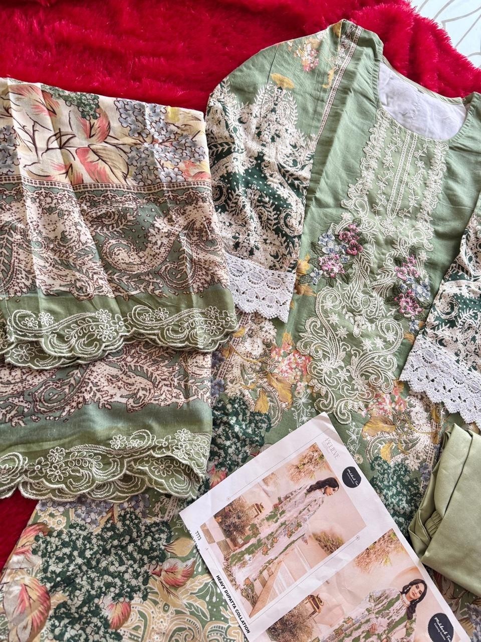 MEHBOOB TEX 1533 A B C PAKISTANI SUITS PURE COTTON