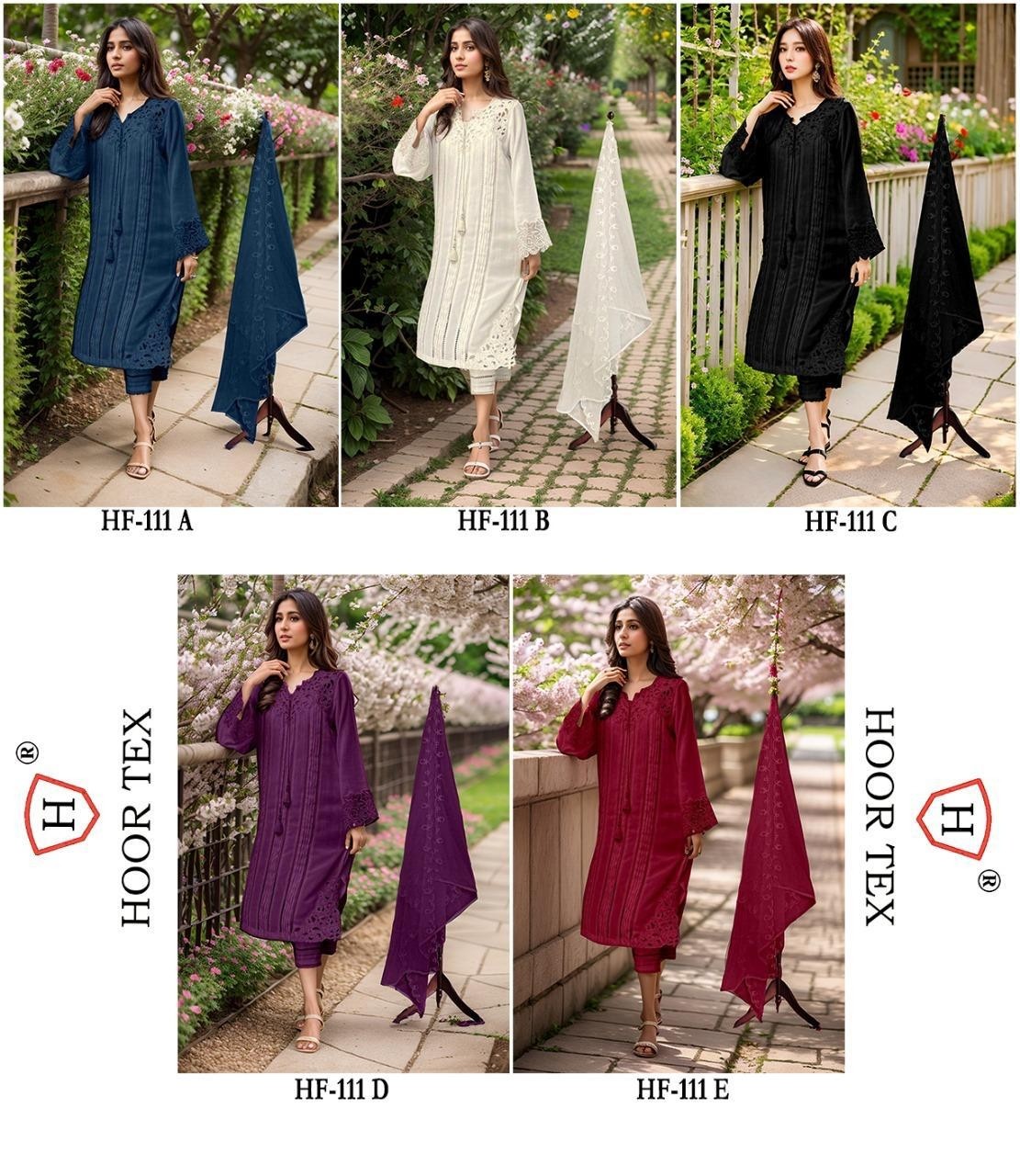 HOOR TEX HF 111 ABCDE PAKISTANI SUITS SINGLE BUY ONLINE