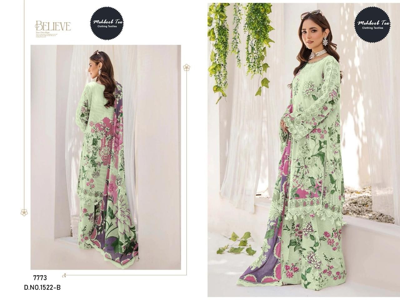 MEHBOOB TEX 1522 B HIT COTTON PAKISTANI DRESSES