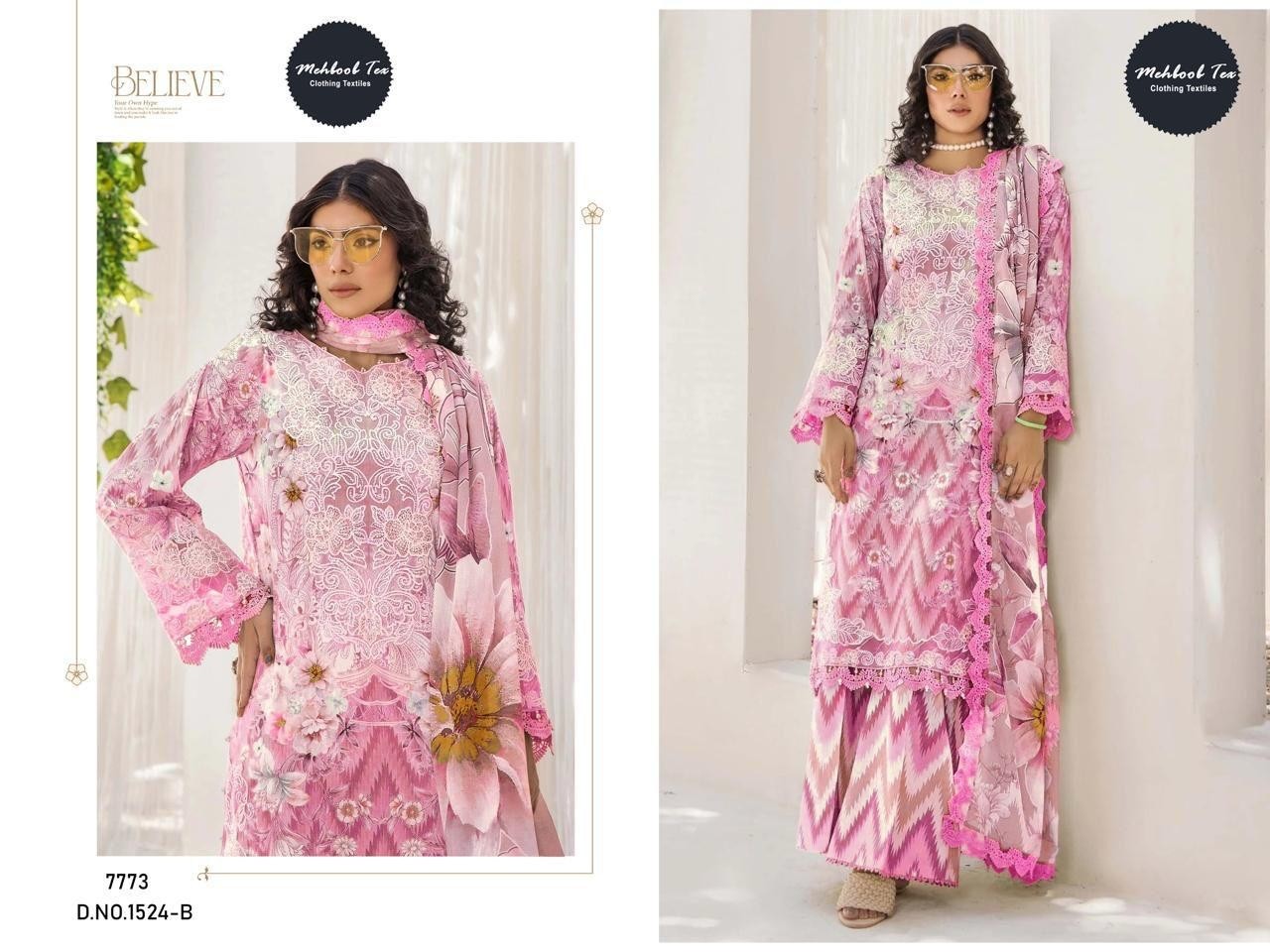 MEHBOOB TEX 1524 B PAKISTANI DRESSES HIT DESIGN