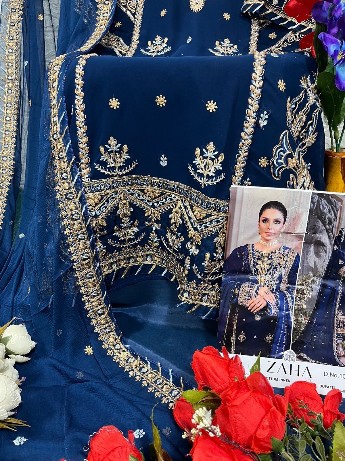 ZAHA 10115 SALWAR SUITS WITH WHOLESALE