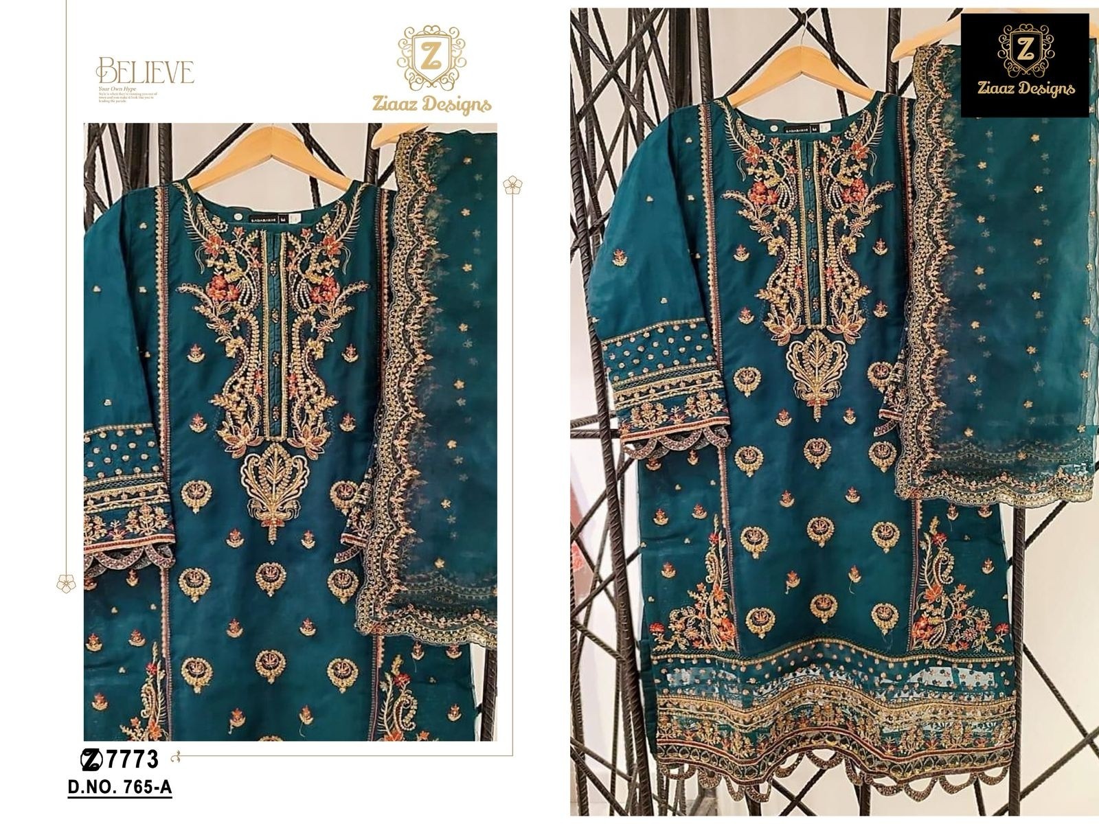 ZIAAZ DESIGNS 765 A STYLISH SALWAR SUITS BUY ONLINE SHOPPING