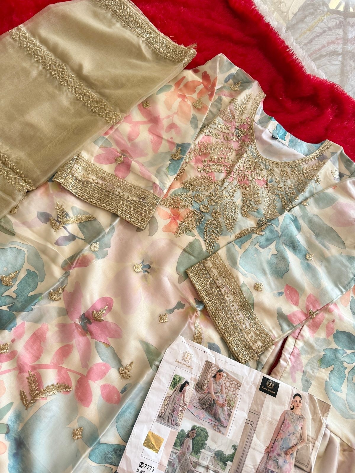 ZIAAZ DESIGNS 707 SALWAR SUITS SEMI STITCHED