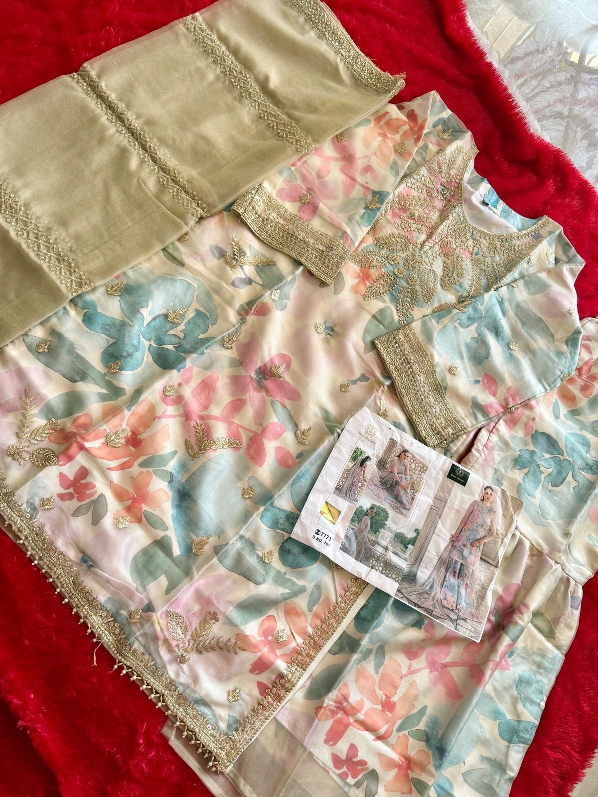 ZIAAZ DESIGNS 707 SALWAR SUITS SEMI STITCHED