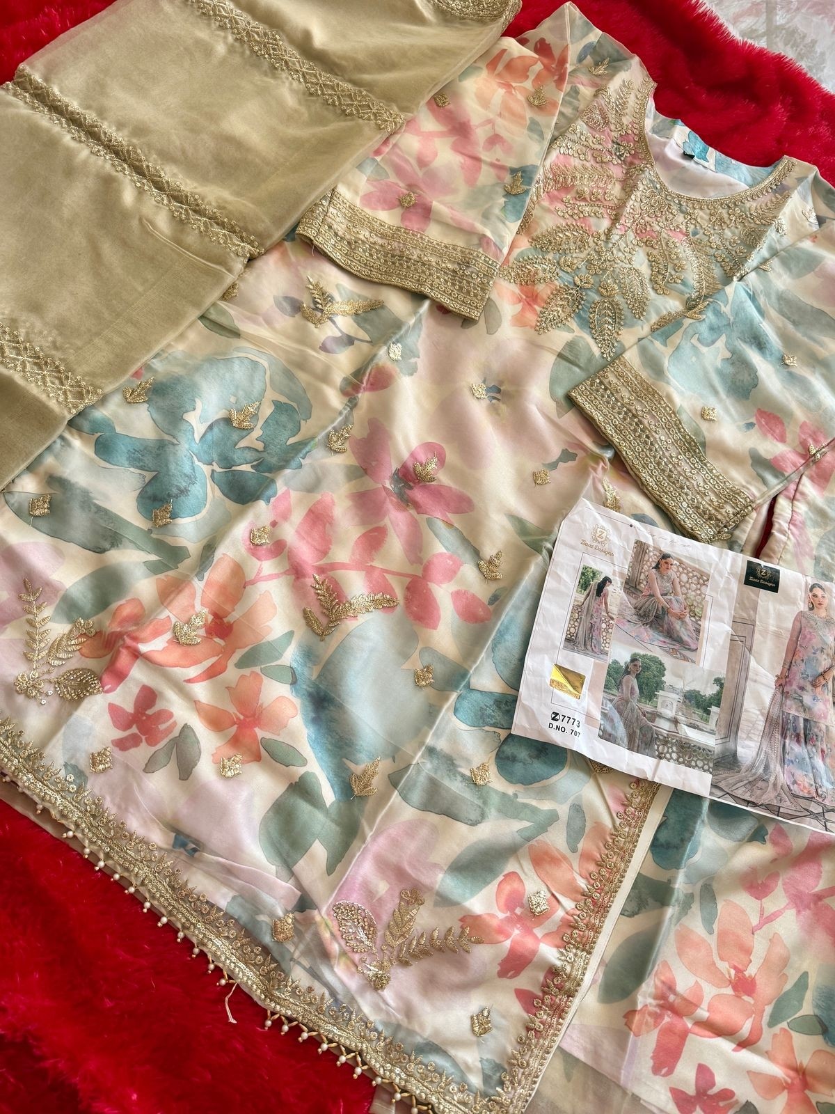 ZIAAZ DESIGNS 707 SALWAR SUITS SEMI STITCHED