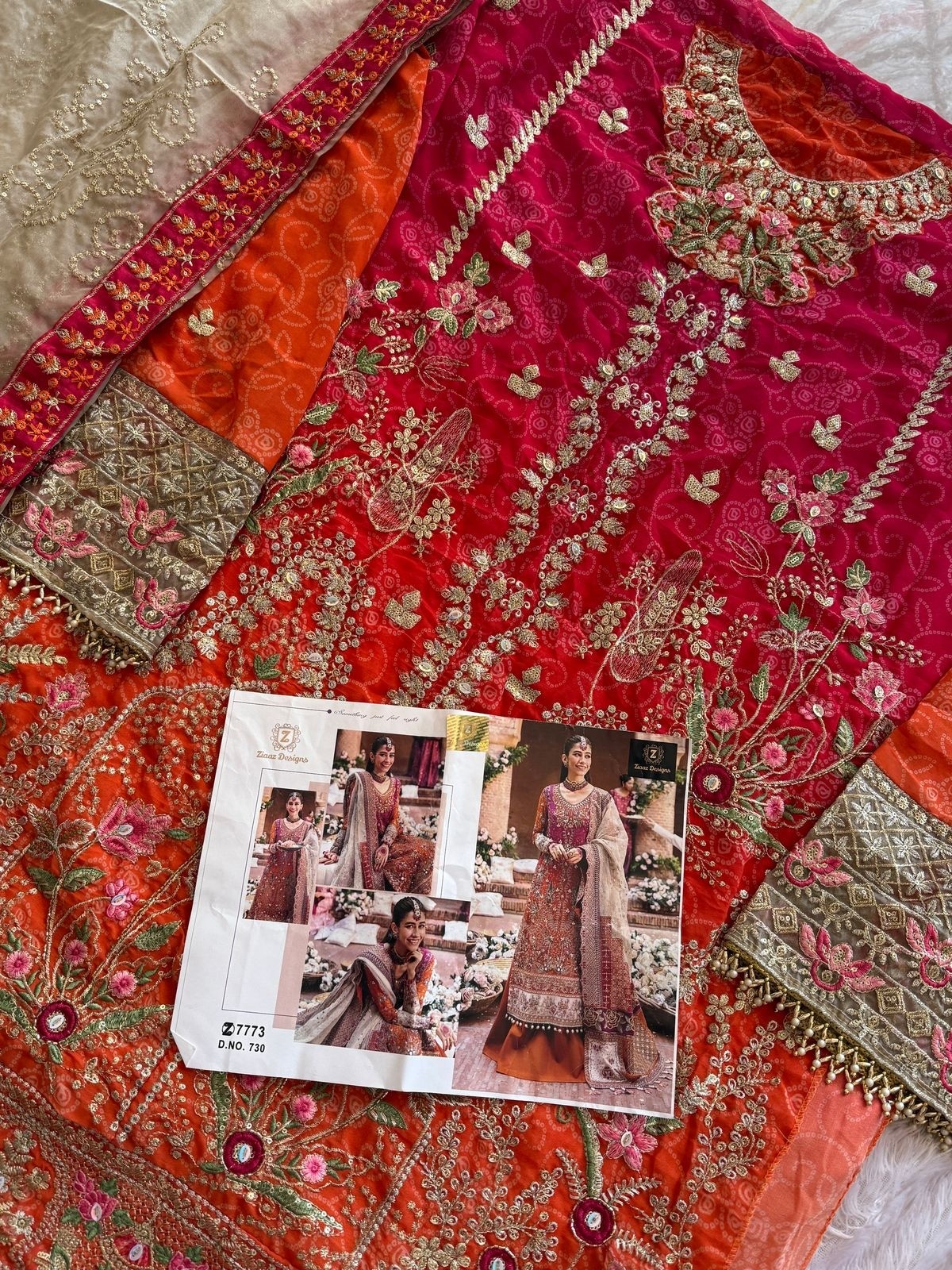 ZIAAZ DESIGNS 730 SEMI STITCHED SALWAR SUITS