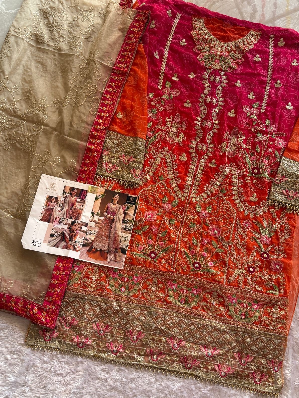 ZIAAZ DESIGNS 730 SEMI STITCHED SALWAR SUITS