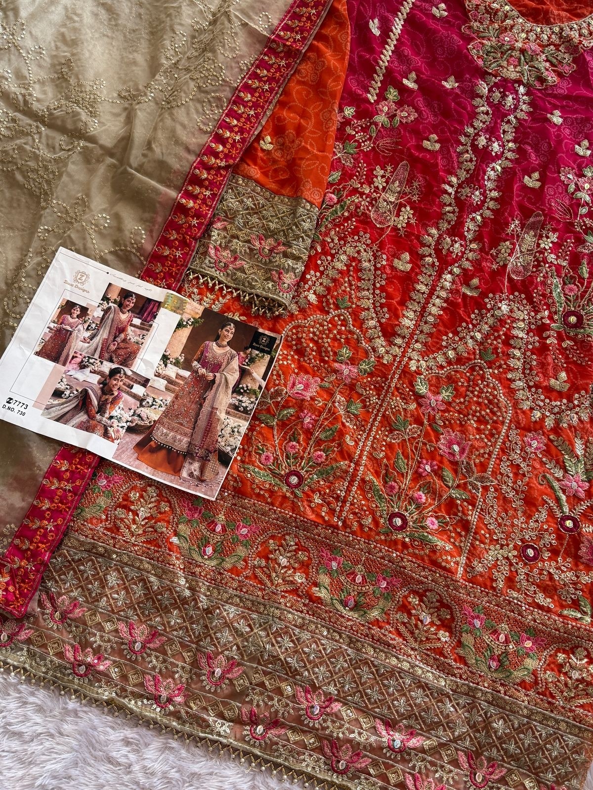 ZIAAZ DESIGNS 730 SEMI STITCHED SALWAR SUITS