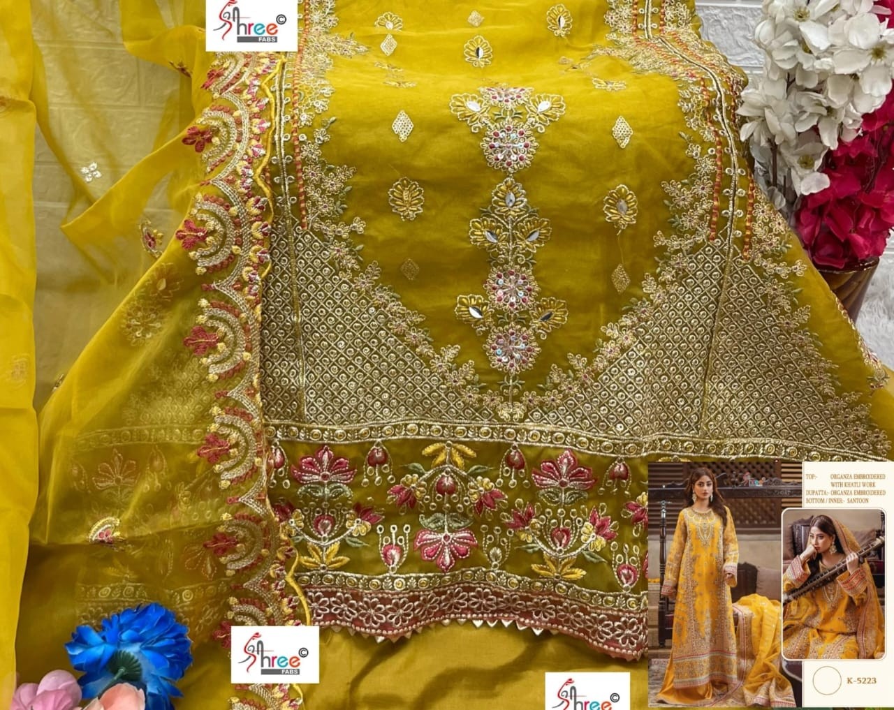 SHREE FABS K 5223 PAKISTANI SUITS ONLINE SHOPPING