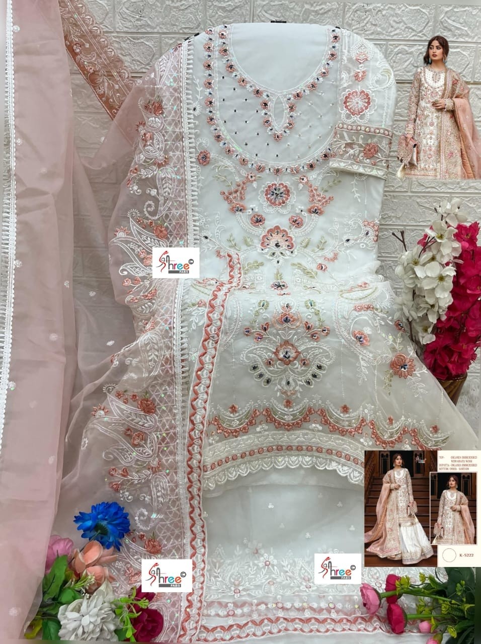 SHREE FABS K 5222 PAKISTANI SUITS ONLINE