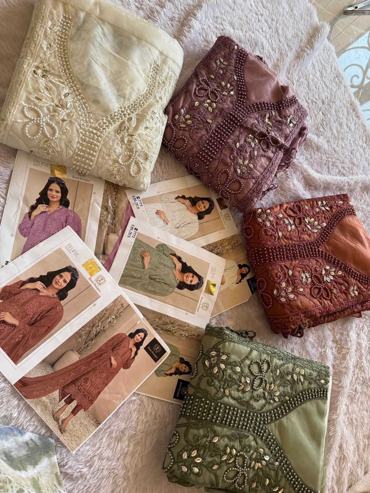 ZIAAZ DESIGNS 787 A B C D LATEST DESIGN PAKISTANI SUITS IN SURAT