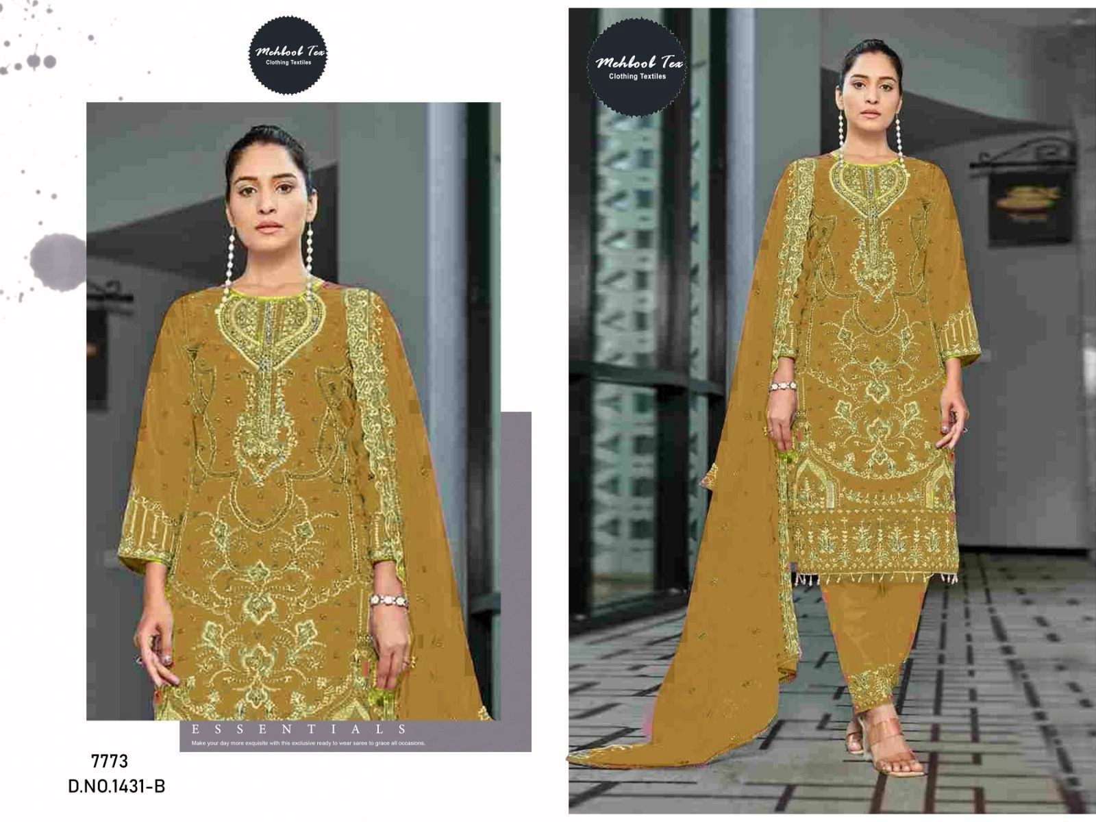MEHBOOB TEX 1431 B BEAUTIFUL DESIGNS SALWAR SUITS