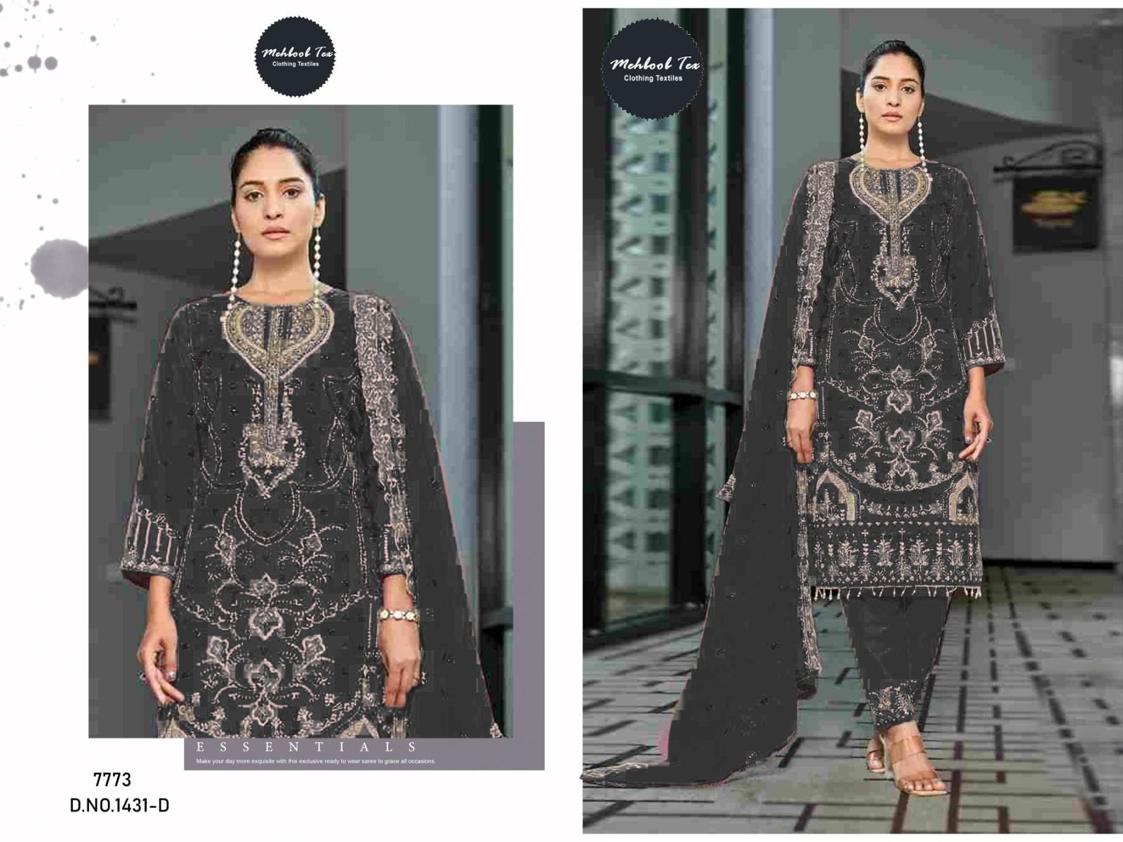 MEHBOOB TEX 1431 D SALWAR SUITS BEAUTIFUL DESIGNS IN SURAT