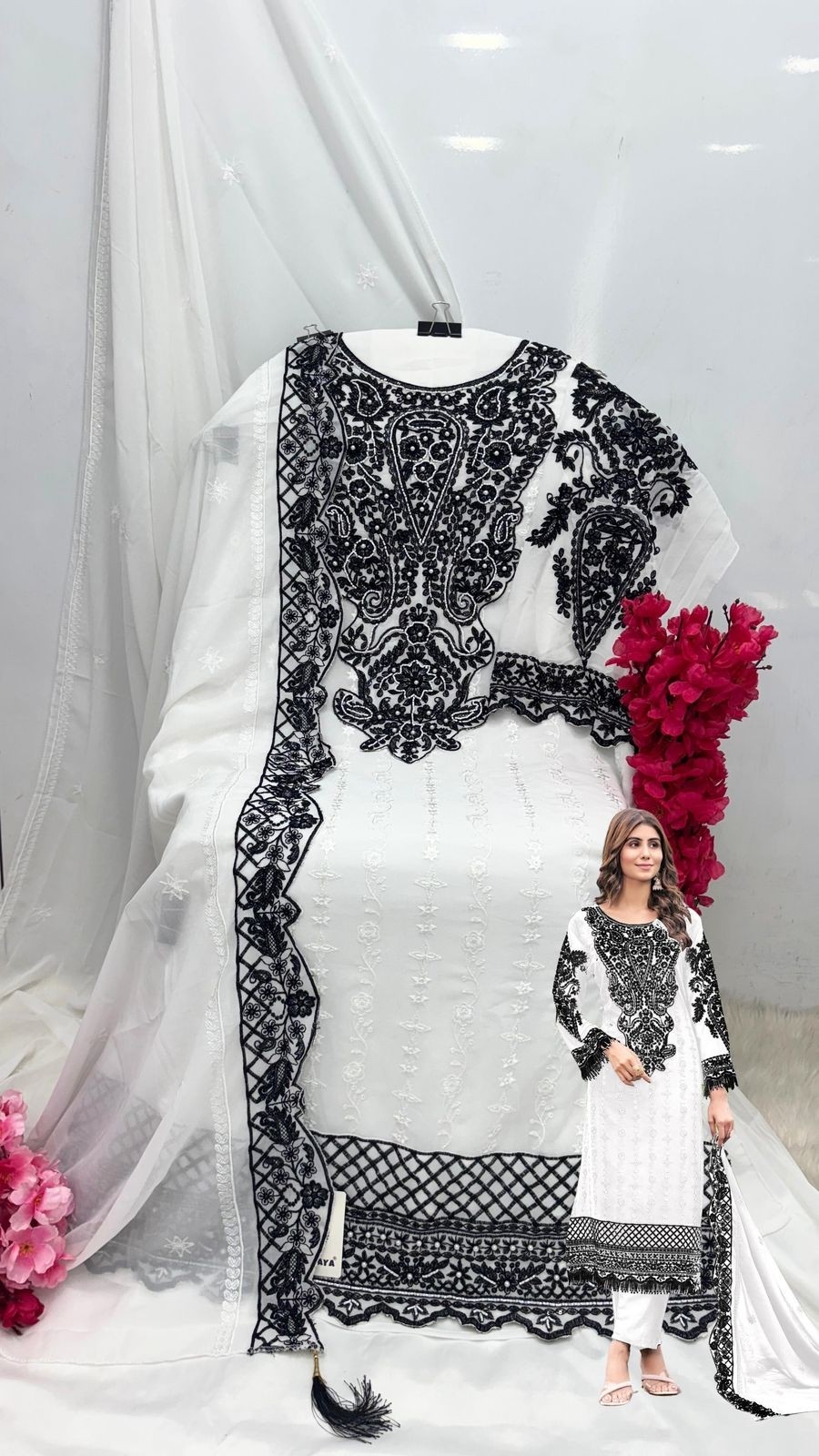 SHANAYA ROSE HAND CRAFT S 198 A B PAKISTANI SALWAR SUITS WITH PRICE