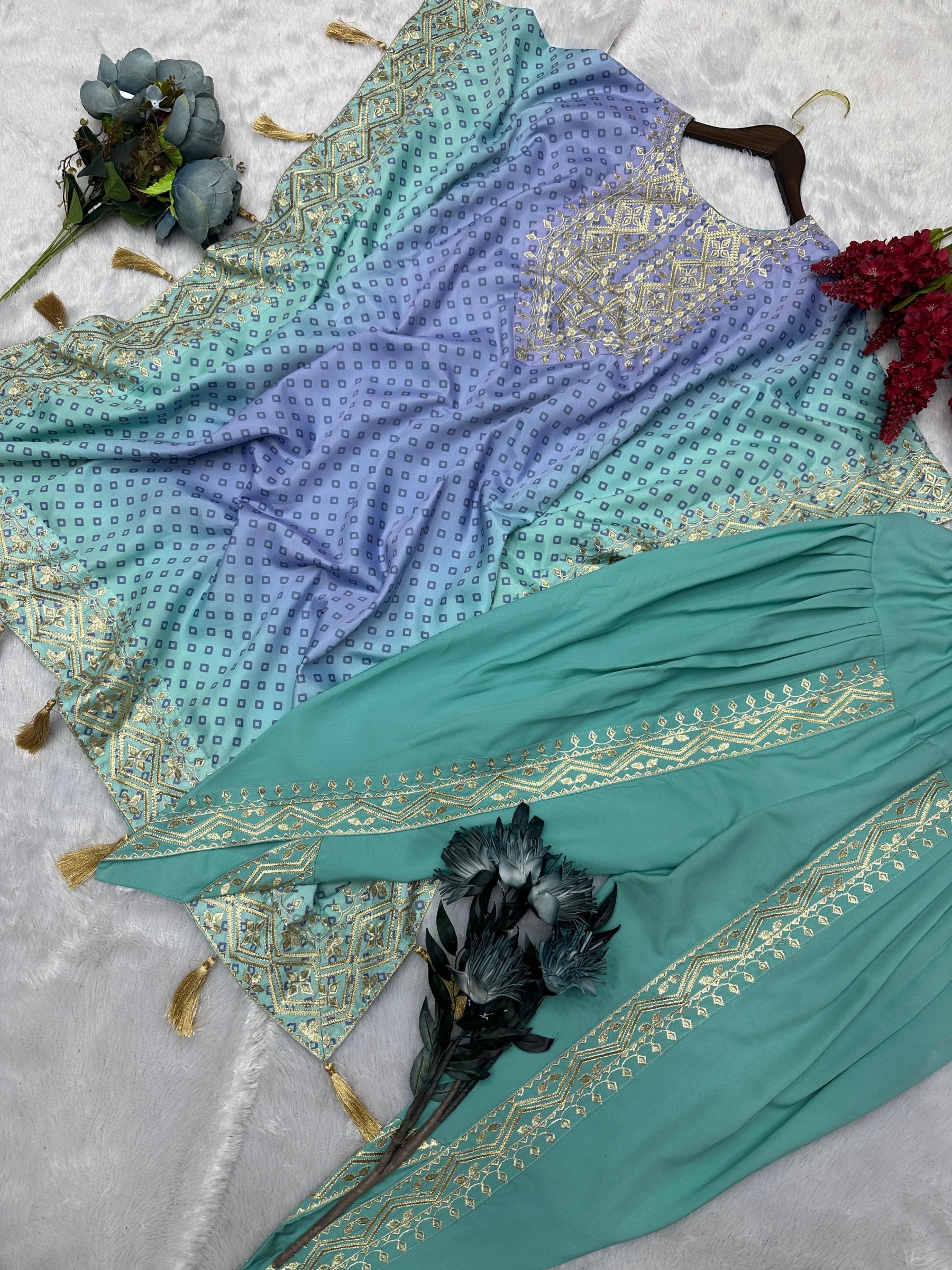 HK 1674 KAFTAN PAKISTANI SUITS