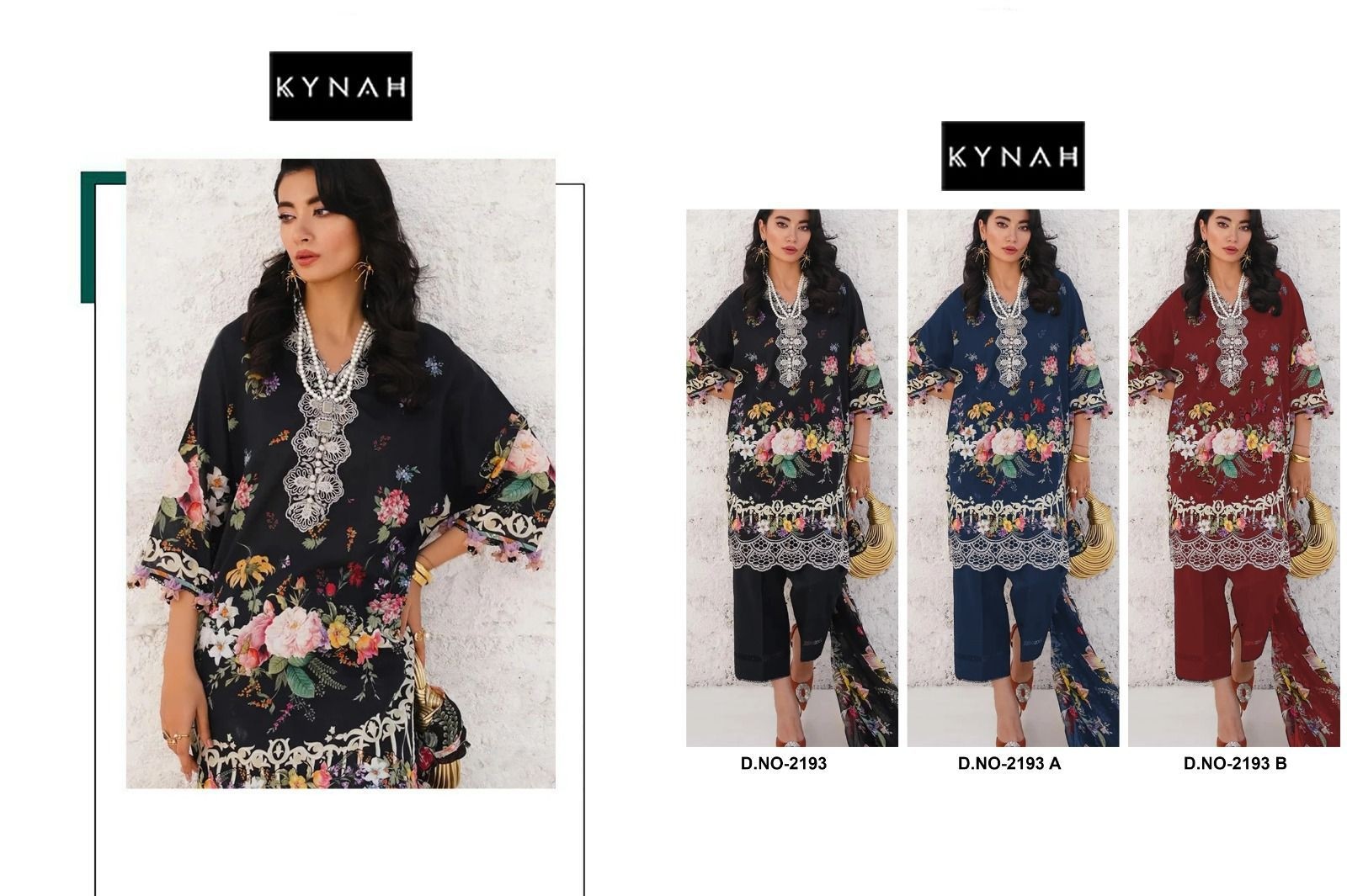 KYNAH 2193 ABC COTTON PAKISTANI SUITS BY SURAT 