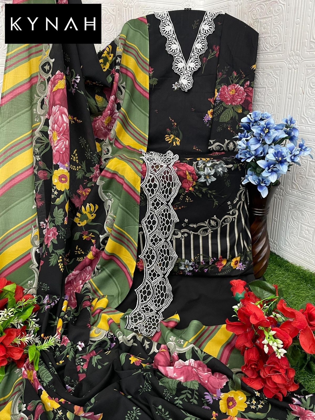 KYNAH 2193 ABC COTTON PAKISTANI SUITS BY SURAT 