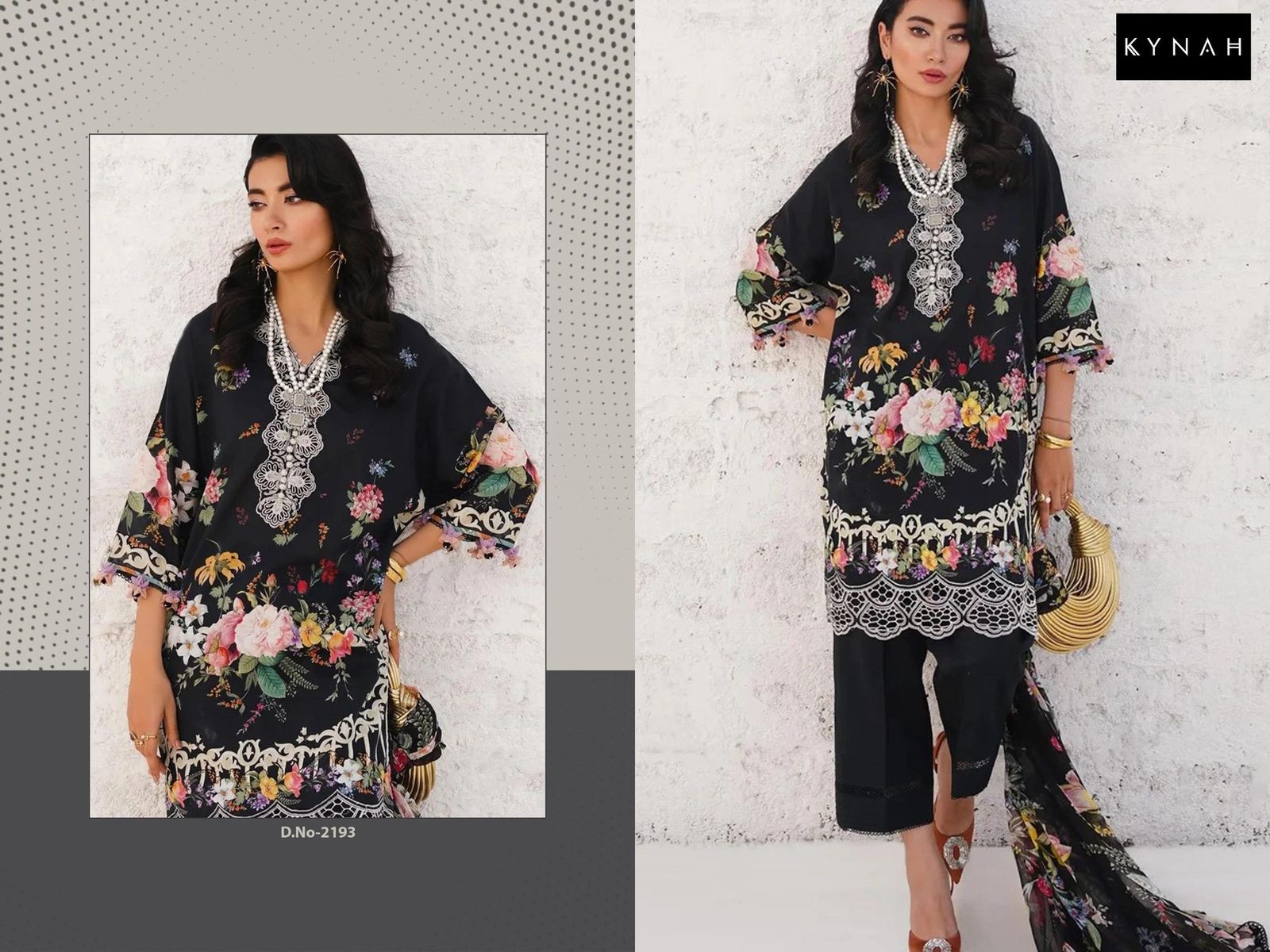 KYNAH 2193 ABC COTTON PAKISTANI SUITS BY SURAT 