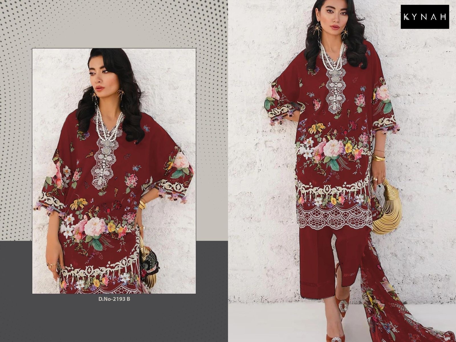 KYNAH 2193 ABC COTTON PAKISTANI SUITS BY SURAT 