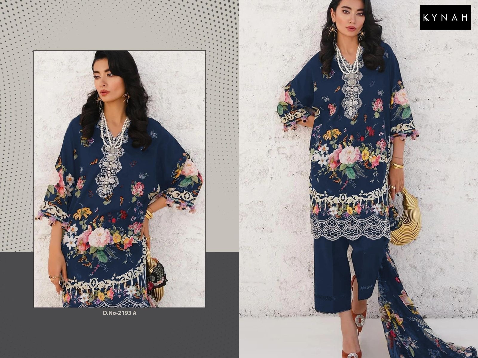 KYNAH 2193 ABC COTTON PAKISTANI SUITS BY SURAT 