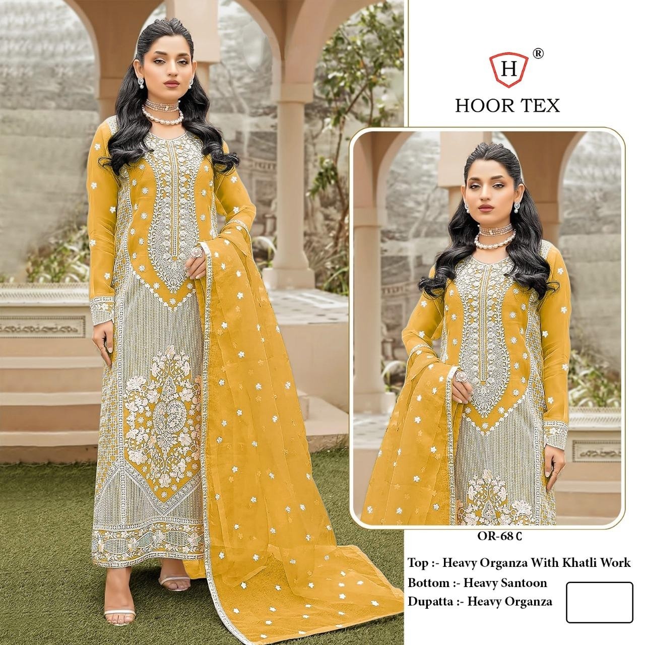 HOOR TEX OR 68 C WHOLESALE WITH PRICE PAKISTANI SUITS