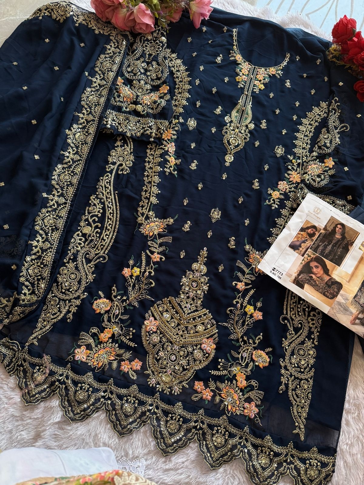 ZIAAZ DESIGNS 766 PAKISTANI SUITS WHOLESALE WITH PRICE