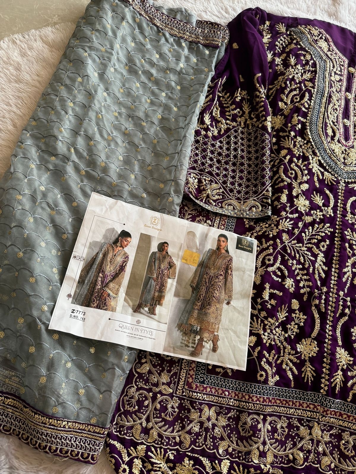 ZIAAZ DESIGNS 763 LATEST STYLISH PAKISTANI SUITS