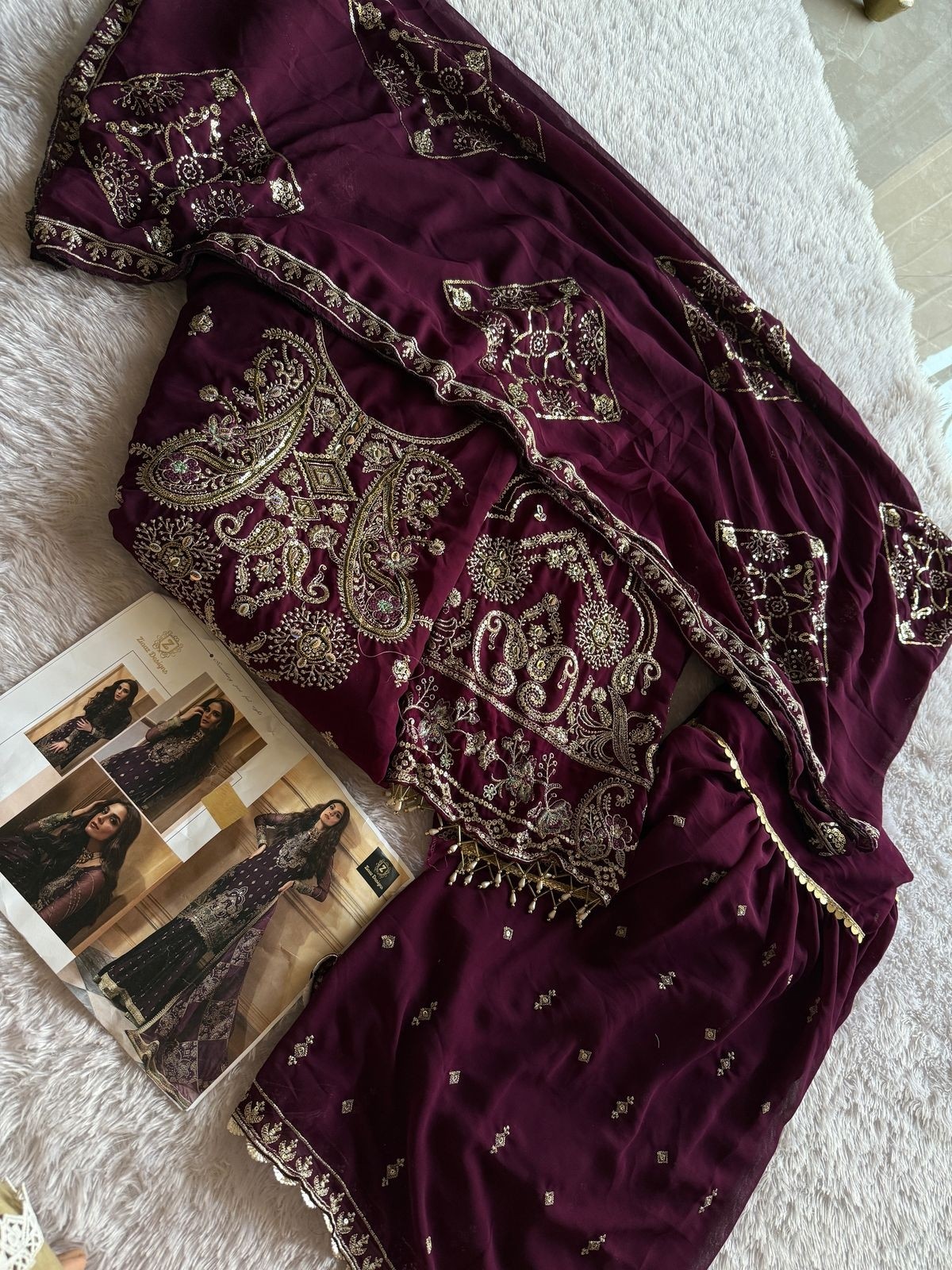 ZIAAZ DESIGNS 737 GHARARA STYLE PAKISTANI SUITS