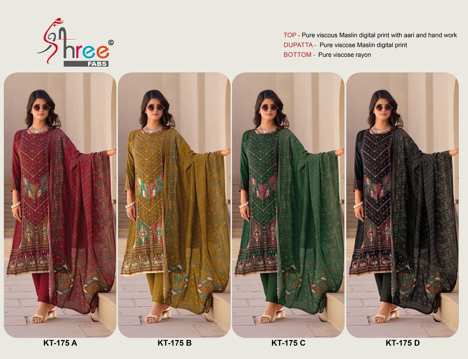 SHREE FABS KT 175 B LATEST ONLINE PAKISTANI SUITS