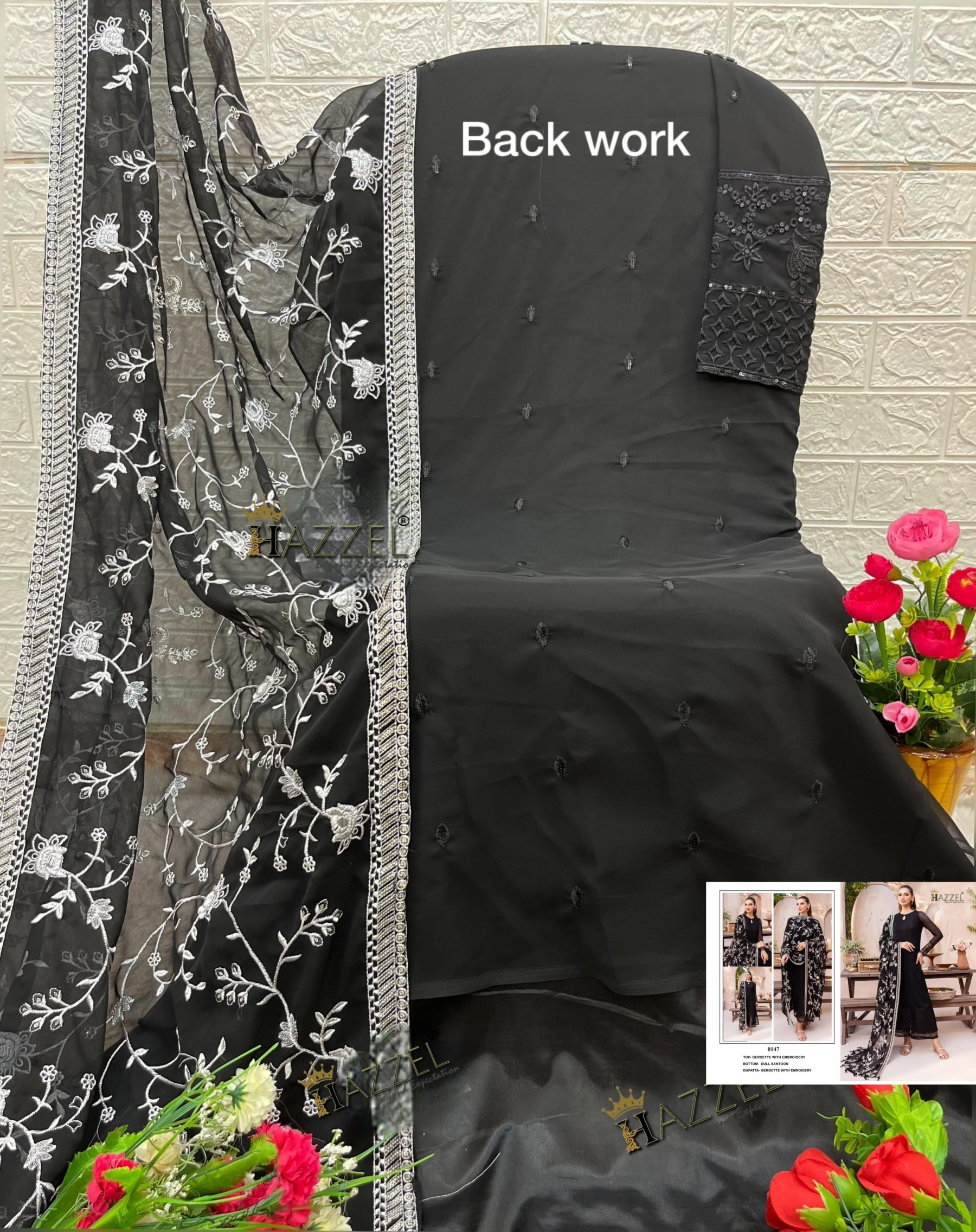 HAZZEL 0147 BLOOMING PAKISTANI SUITS