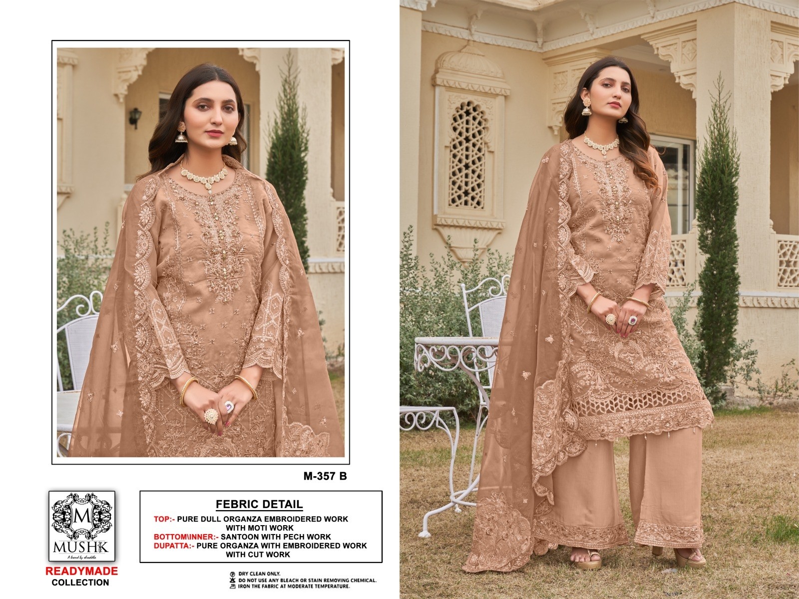 MUSHK BY SHRADDHA M 357 A B C D PARTYWEAR COLLECTION ORGANZA