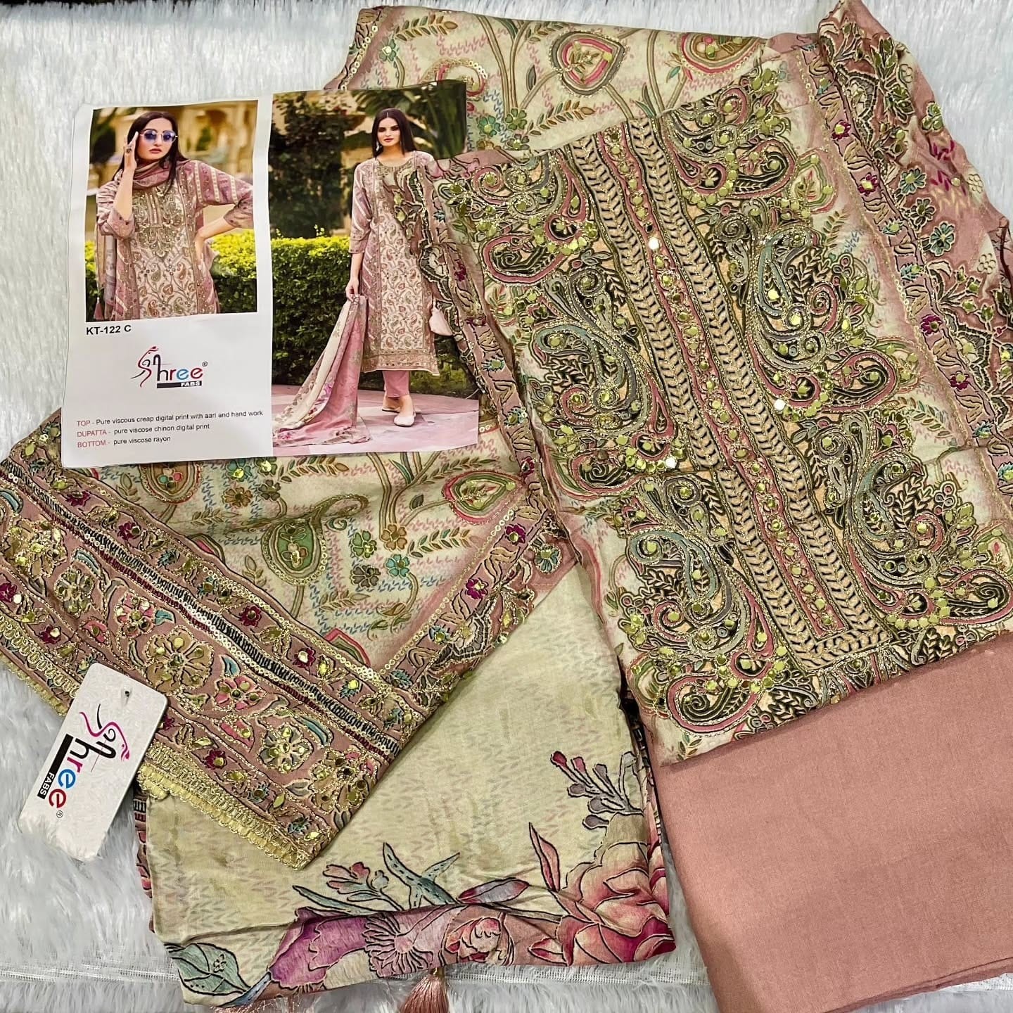SHREE FABS KT 122 C BEST COLLECTION PAKISTANI SUITS