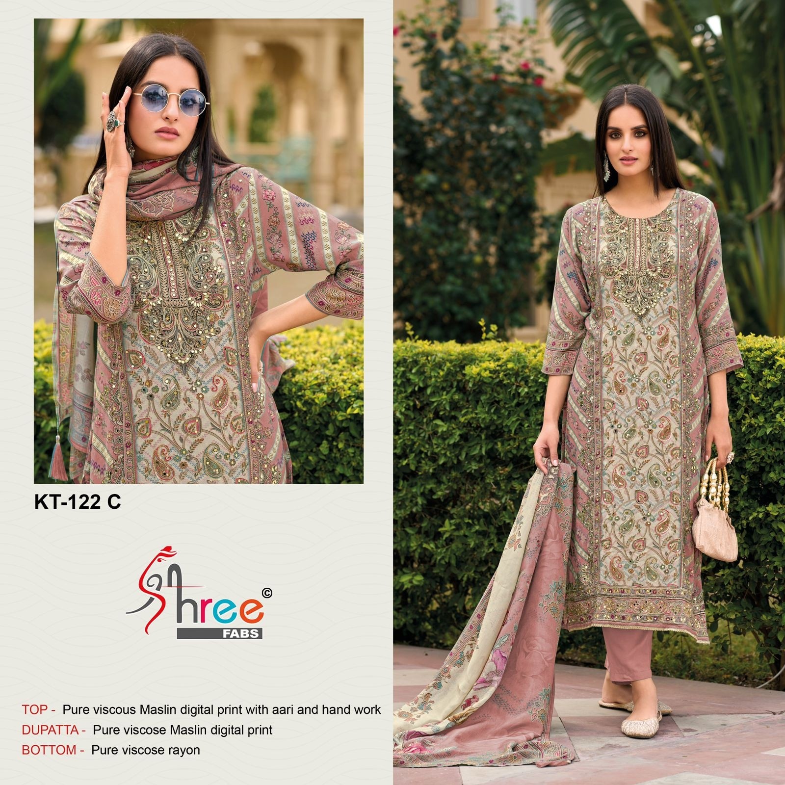 SHREE FABS KT 122 C BEST COLLECTION PAKISTANI SUITS